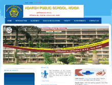 Tablet Screenshot of adarshpublicschoolnoida.com